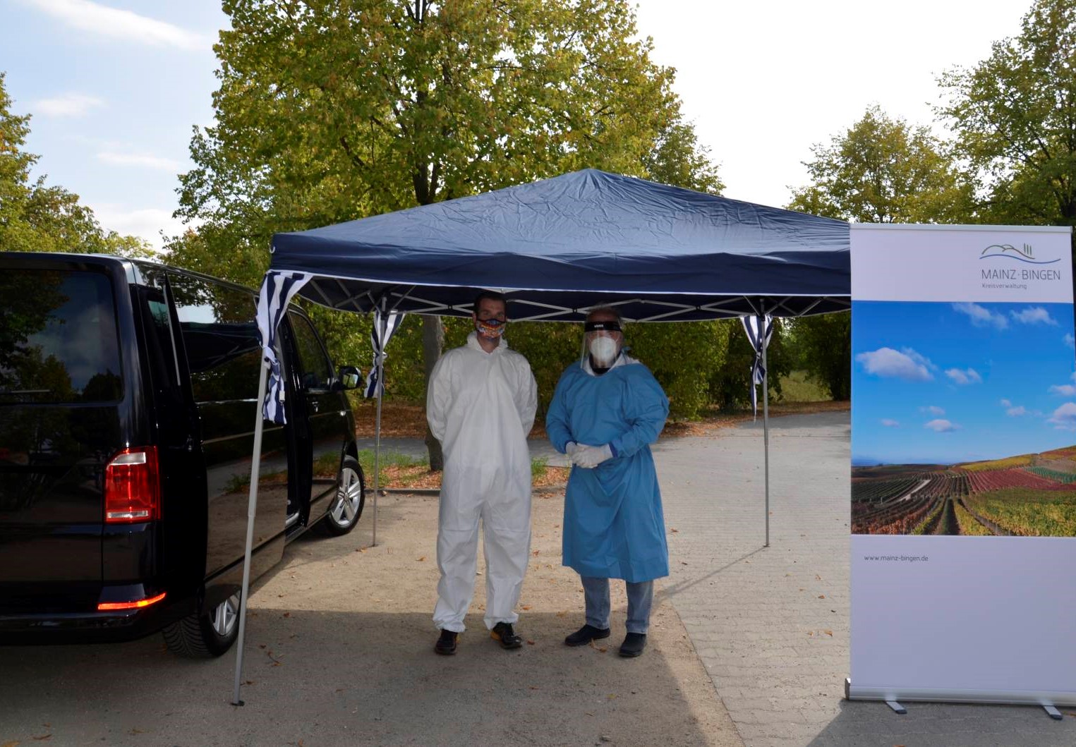 Kreisverwaltung Mainz Bingen: Mobile Corona-Teststation ist unterwegs
