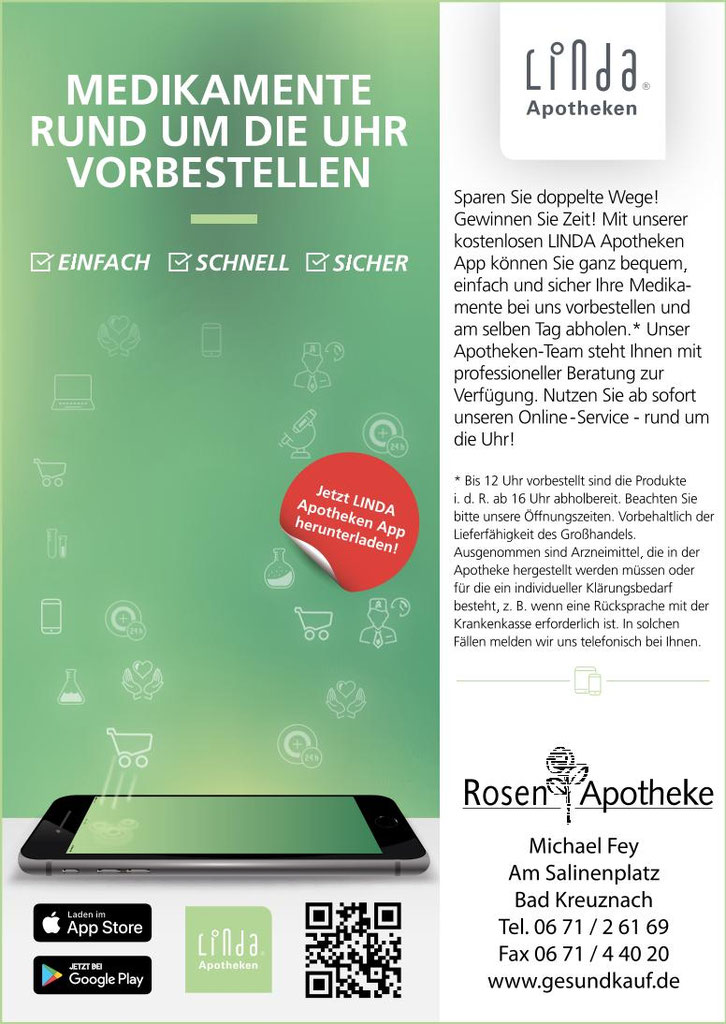 LINDA Rosen Apotheke: Online-Shop und  App