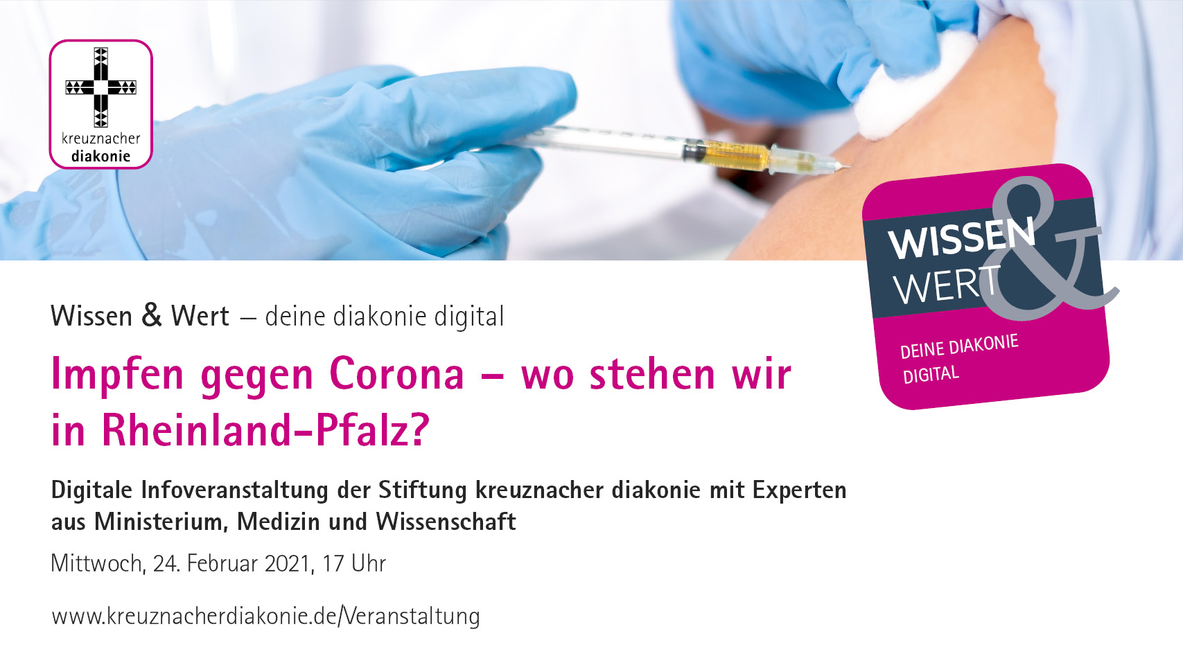 Corona-Schutzimpfung: Experten aus Ministerium und Wirtschaft geben am 24.2. Antworten - Fragen bis 21. Februar einreichen