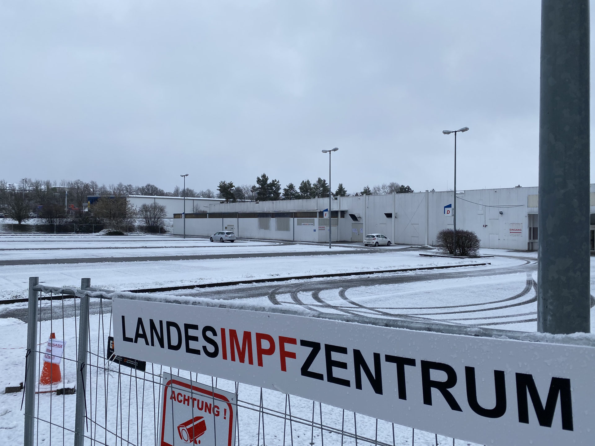 Winteridylle prägte das Landesimpfzentrum in Bad Sobernheim: Landrätin Bettina Dickes zu Impfungen im Kreis Bad Kreuznach