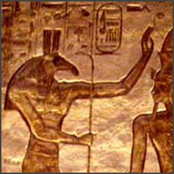 Teilansicht einer Stele aus dem alten &Auml;gypten
