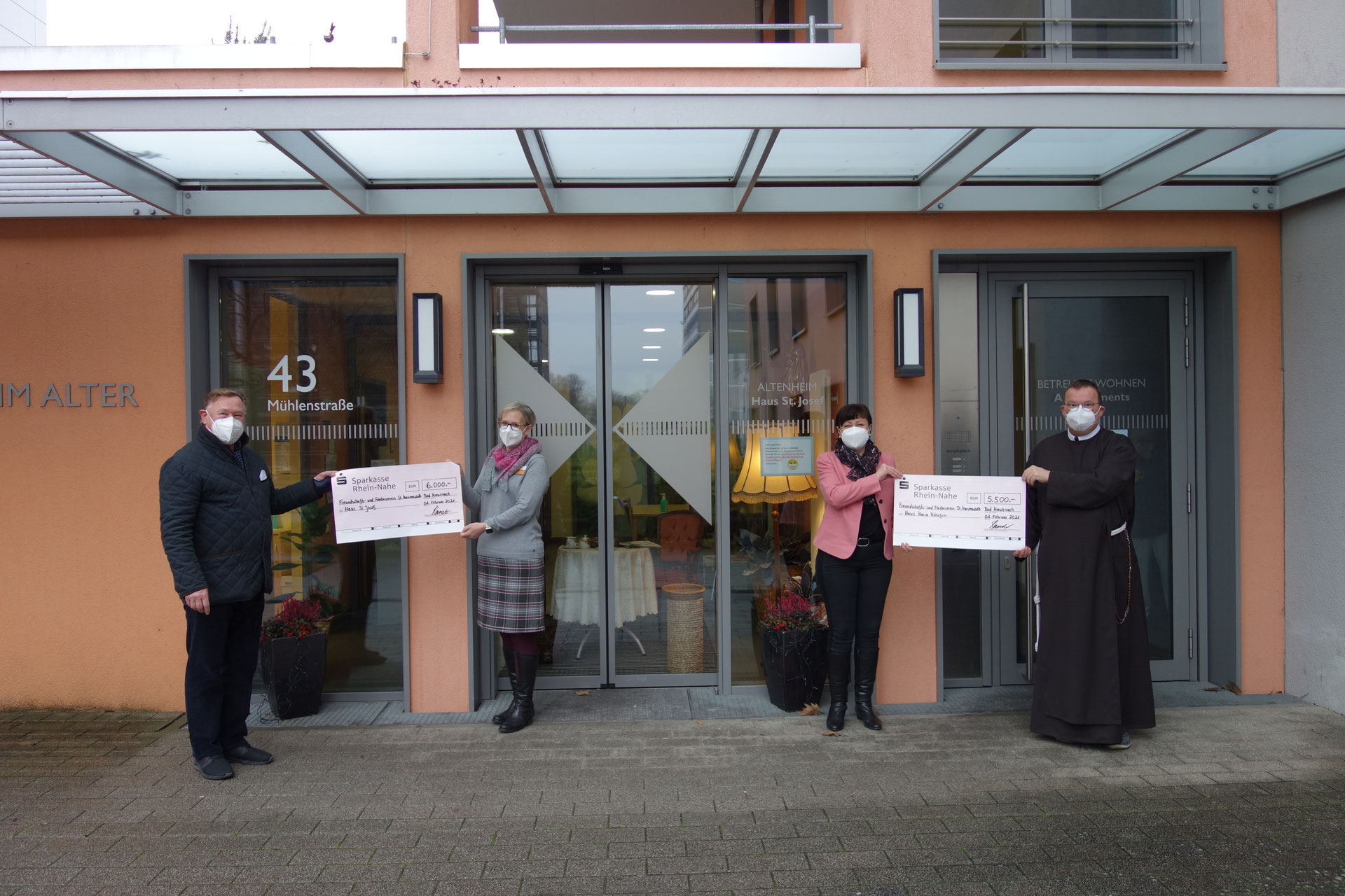 Spendenscheckübergabe des Freundschafts- und Fördervereines St. Marienwörth