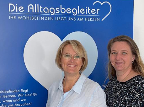 Im Gespräch mit Anja Wolf (links), “Die Alltagsbegleiter” – Bad Kreuznach / Hunsrück